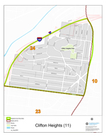 Clifton Heights Neighborhood Map