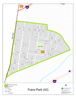 Franz Park Neighborhood Map