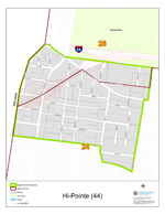 Hi-Pointe Neighborhood Map