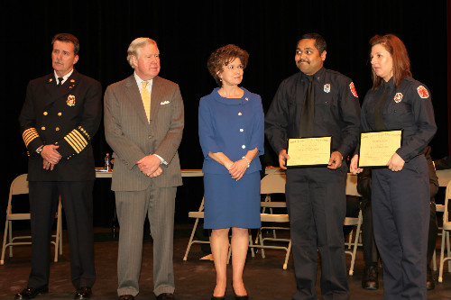 Lifesaving Award to Paramedic Bhavin Mehta and EMT Kathrine Green