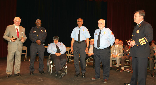 Stars of Life Awards to EMT Donald Jones, PCC Joslyn Hampton, PCC William Barnett and PCC Jonathan Fueglein