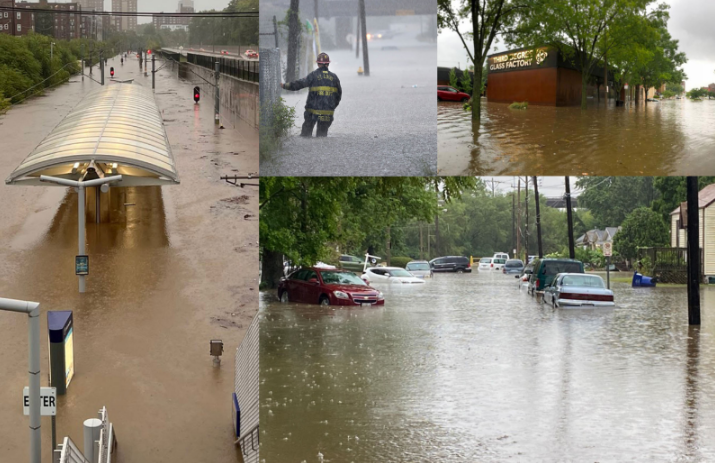 Scenes of flood water in St. Louis 