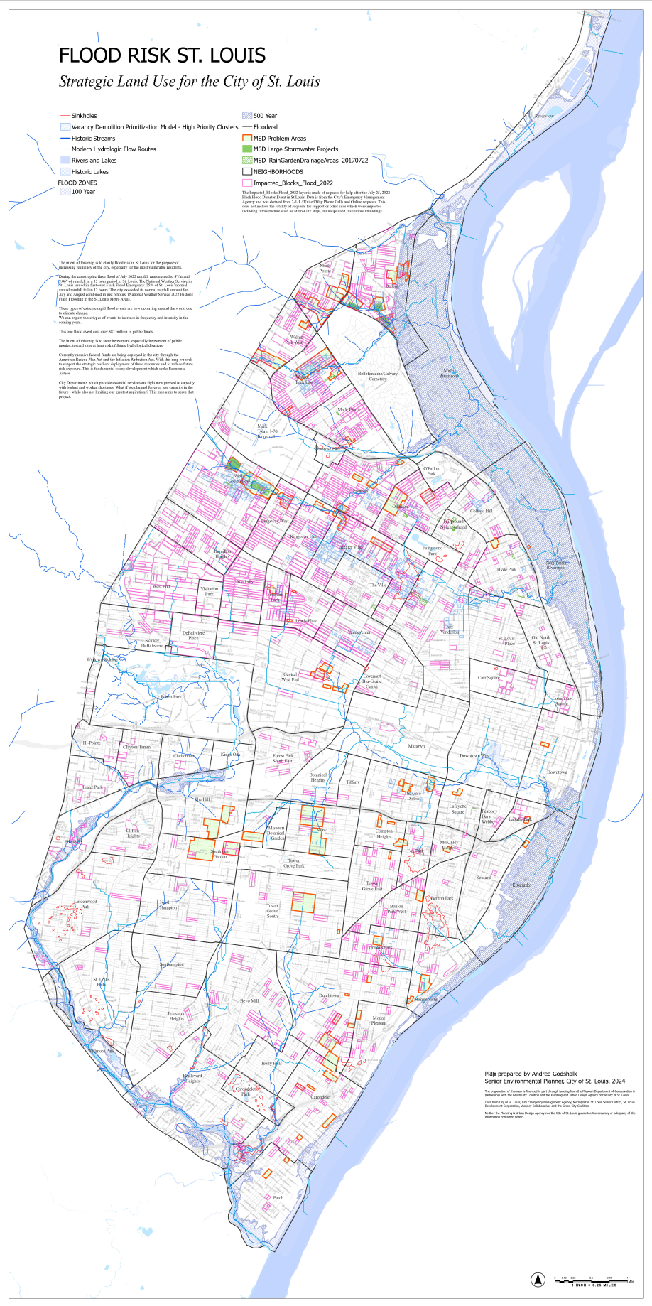 Flood Risk St. Louis Map thumbnail