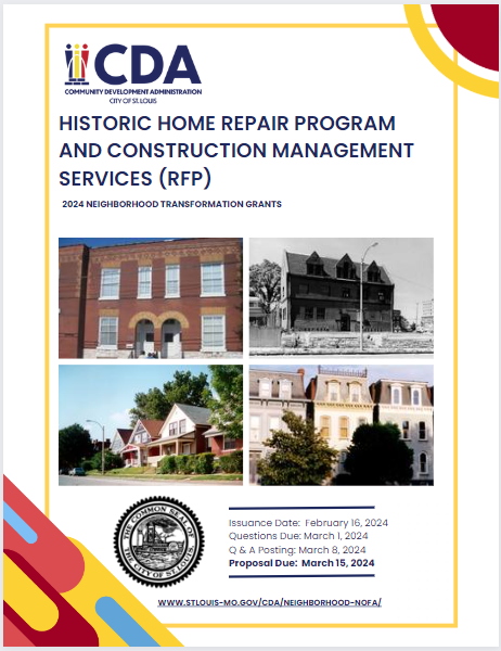 Historic Home Repair RFP Thumb