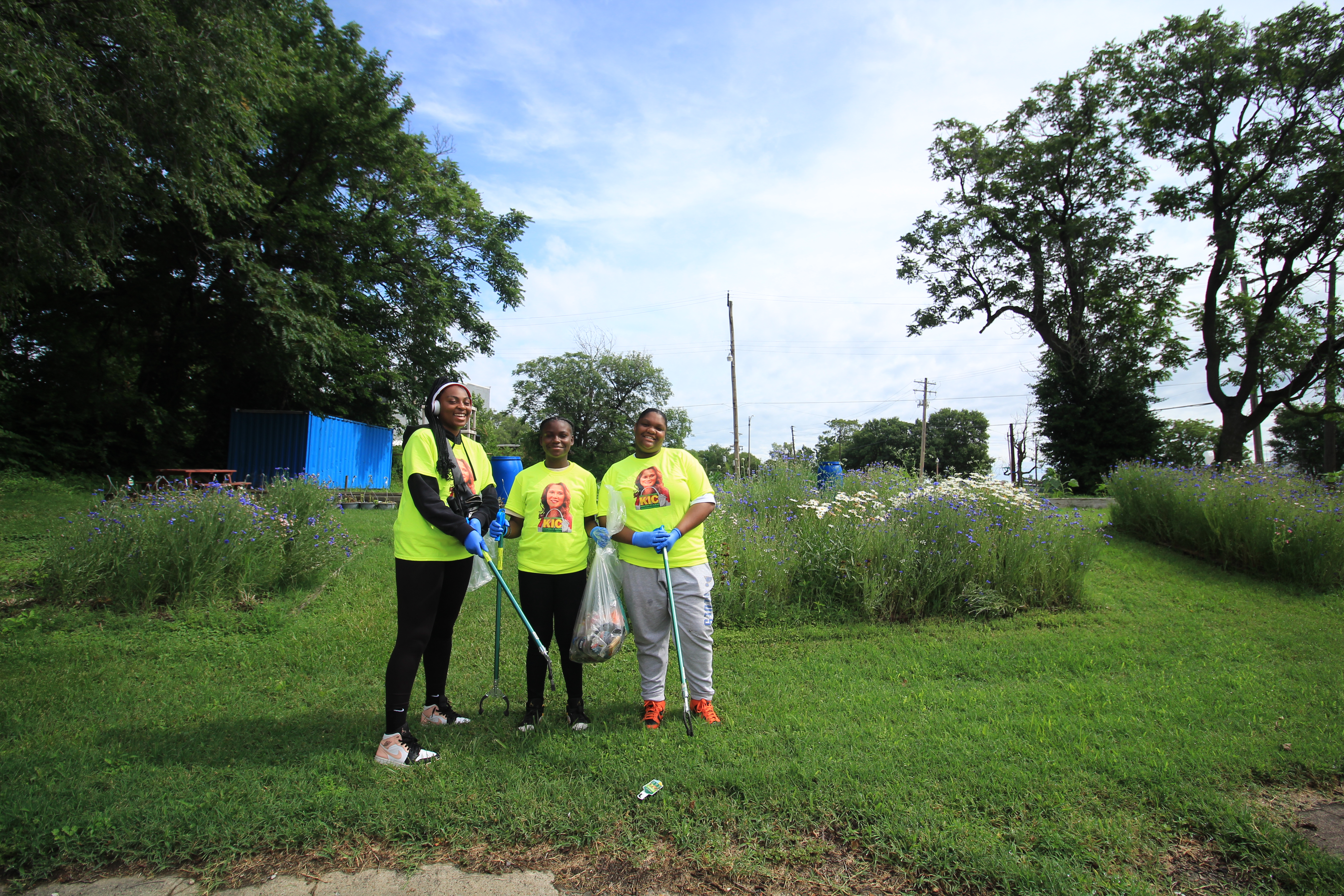 SLACO clean up crew of three young owmen 