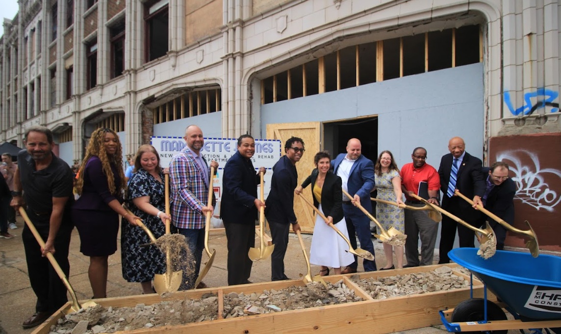 Marquette Mayor Melba Theater groundbreaking