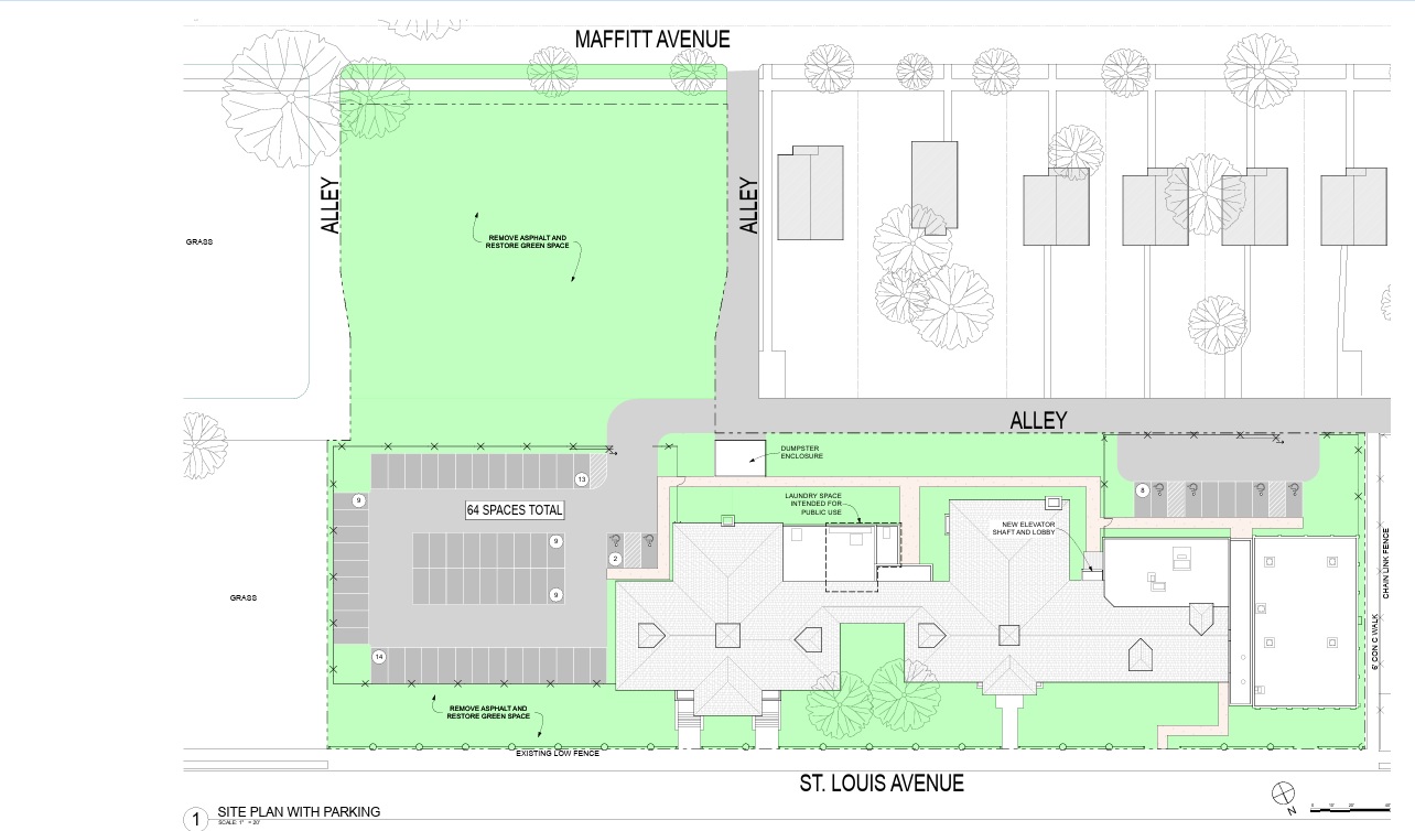Simmons Mark Simmons Mark site plan of old school