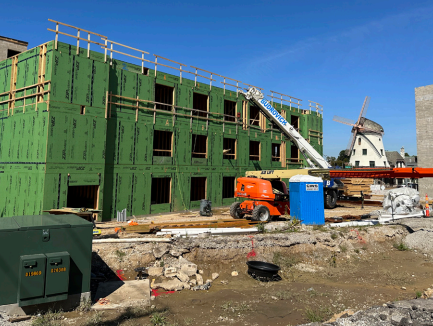 TGCDC Crossroads Crossroads, a new mixed-income senior housing community in Bevo under construction.