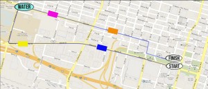 2012 Color Run Route Map