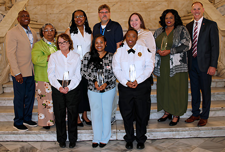 Group of honorees at the Dedicated Public Servant Awards