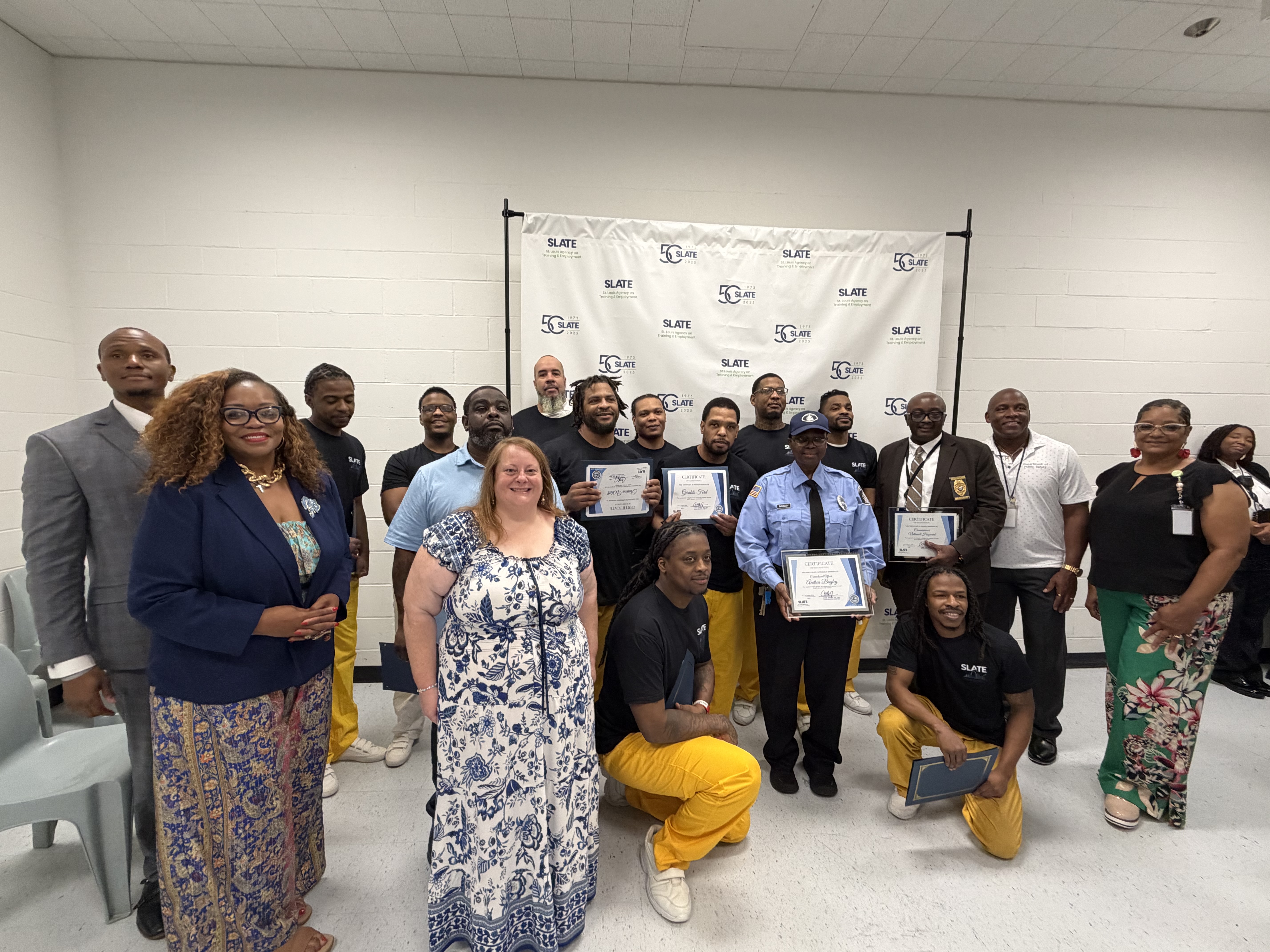 City graduates 14 residents of the St. Louis City Justice Center from the Prison to Prosperity Program