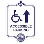 Picture of an accessible parking sign