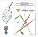 Location of the Columbia Avenue / Southwest Avenue Bridge Reconstruction Project