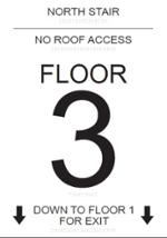 New wayfinding sign for Floor 3