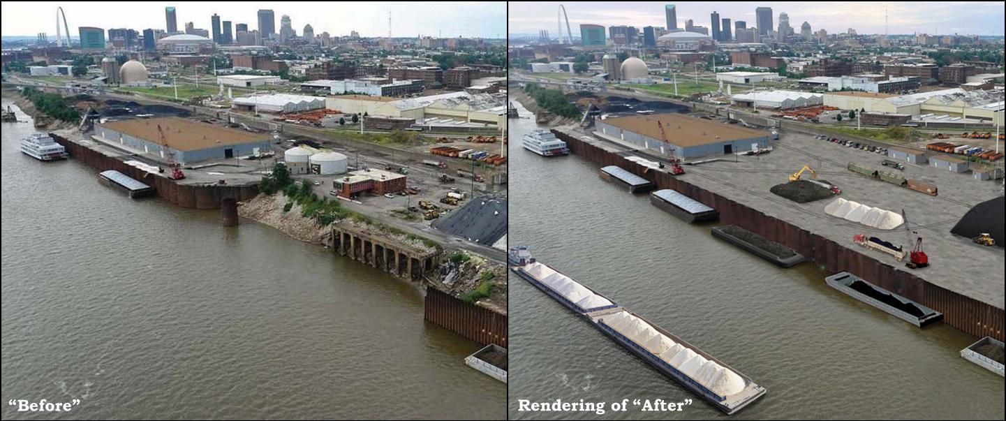 Municipal River Terminal, Before & After