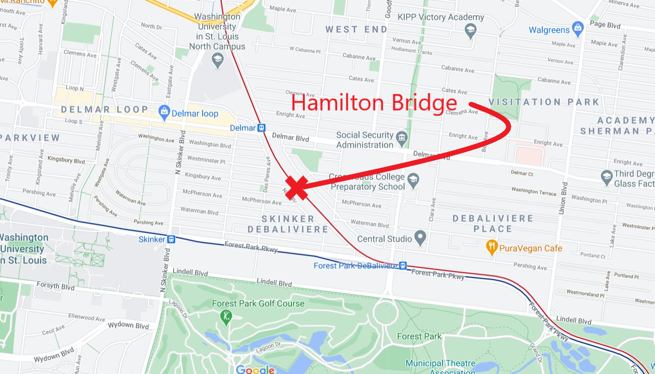 Hamilton Bridge location