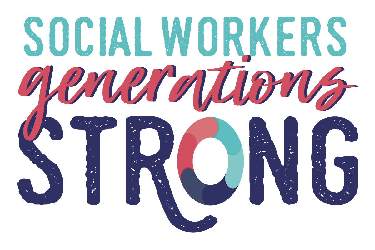 Social Workers Generations Strong logo for 2020 observance