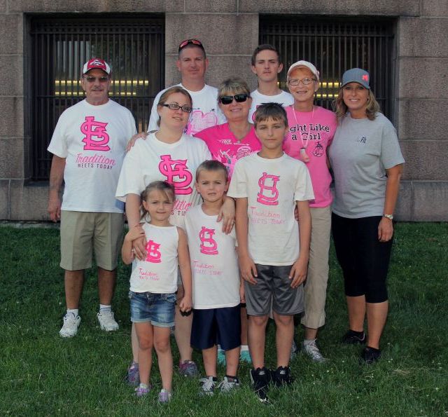 Gamache Family participates in the 2016 Komen St. Louis Race for the Cure