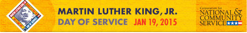 Martin Luther King Jr. Day of Service logo