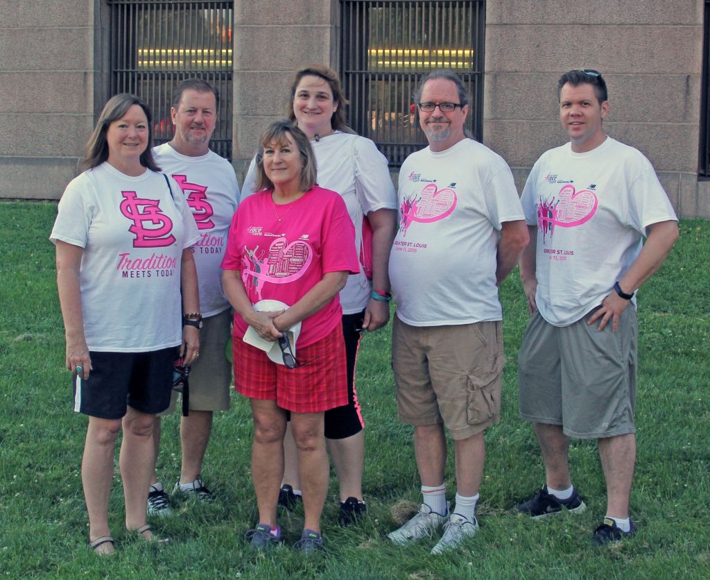 Collector of Revenue staffers gather before the 2016 Komen St. Louis Race for the Cure